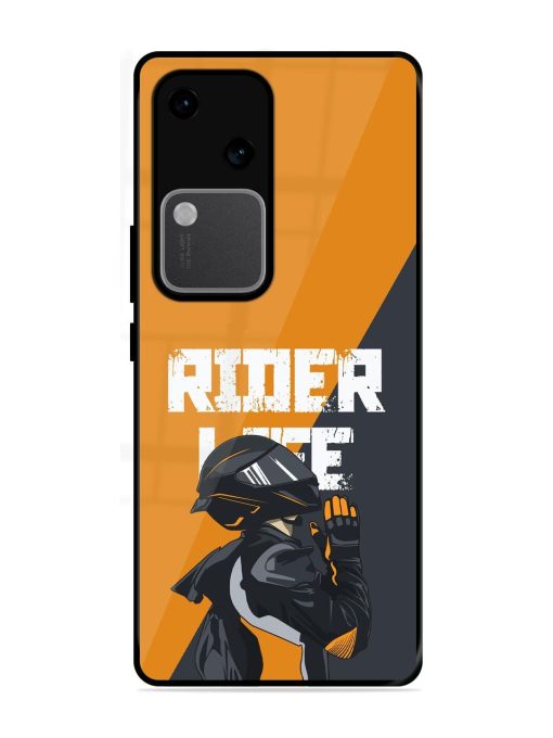 Ride Never Ends Glossy Soft Edge Case for Vivo V30 (5G) Chachhi