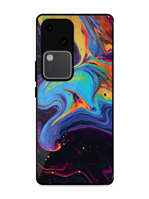 Liquid Dreamscape Glossy Soft Edge Case for Vivo V30 (5G) Chachhi