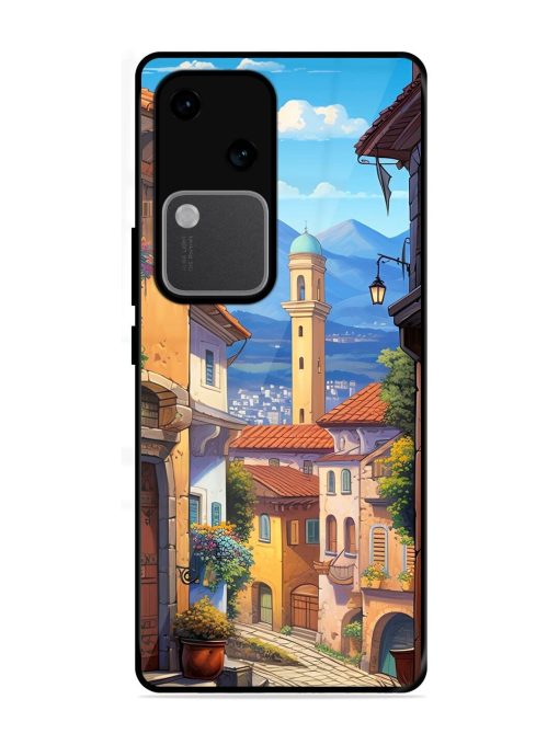 Tuscan Twilight Glossy Soft Edge Case for Vivo V30 (5G) Chachhi