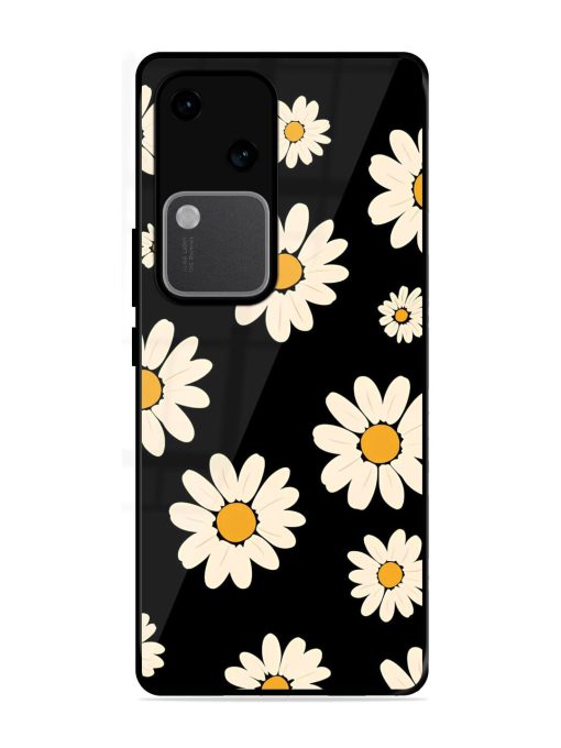 Daisies In The Night Glossy Soft Edge Case for Vivo V30 (5G) Chachhi