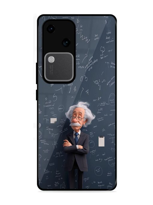 Albert Einstein Glossy Soft Edge Case for Vivo V30 (5G) Chachhi