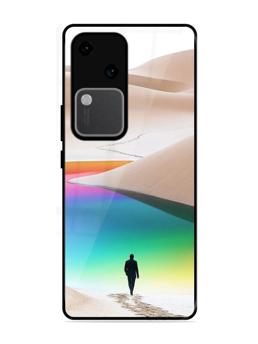 Desert Dreams Glossy Soft Edge Case for Vivo V30 (5G) Chachhi