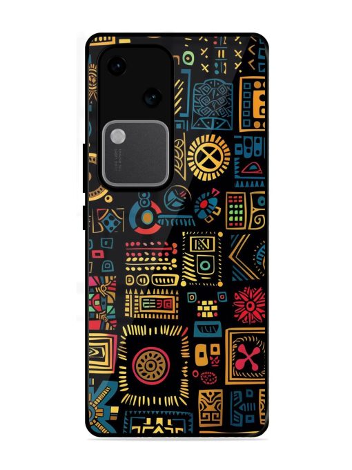 Tribal Tapestry Glossy Soft Edge Case for Vivo V30 (5G) Chachhi