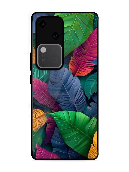 Tropical Tapestry Glossy Soft Edge Case for Vivo V30 (5G) Chachhi