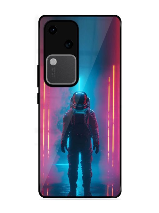 Neon Astronaut Glossy Soft Edge Case for Vivo V30 (5G)