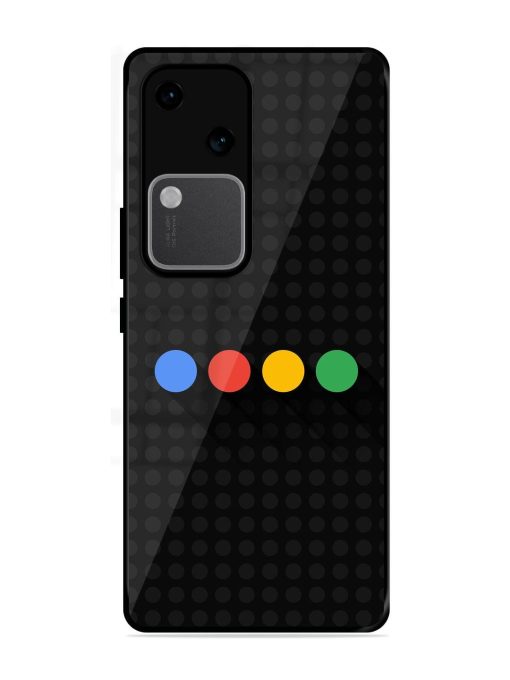 Google Dots Glossy Soft Edge Case for Vivo V30 (5G) Chachhi