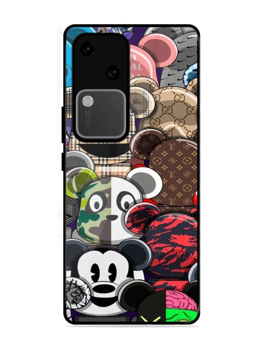 Streetwear Bearbrick Extravaganza Glossy Soft Edge Case for Vivo V30 (5G) Chachhi