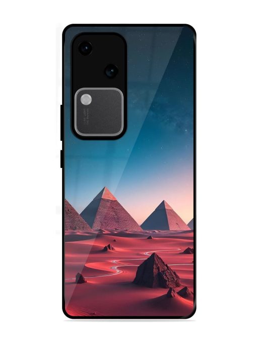 Ancient Wonders Sky Glossy Soft Edge Case for Vivo V30 (5G) Chachhi