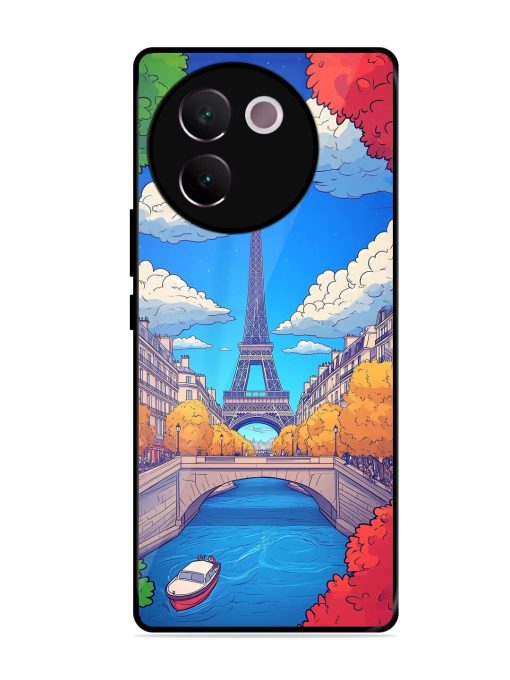 Parisian Panorama Glossy Soft Edge Case for Vivo V30E (5G) Chachhi