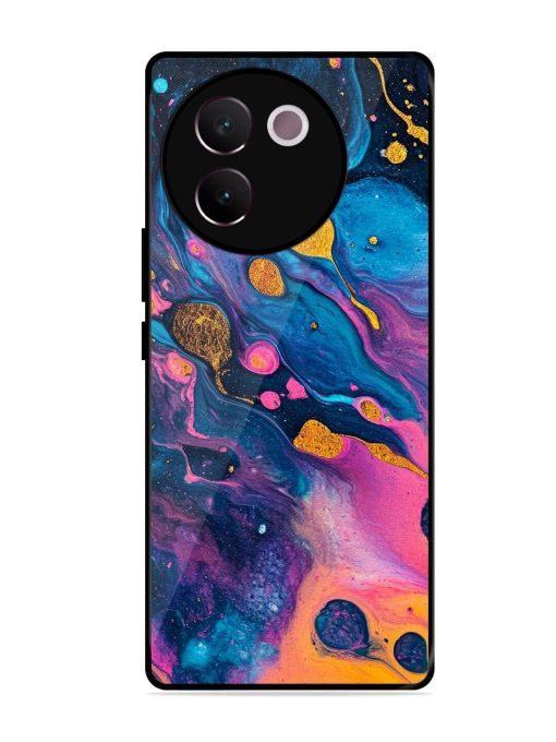 Cosmic Swirl Glossy Soft Edge Case for Vivo V30E (5G) Chachhi