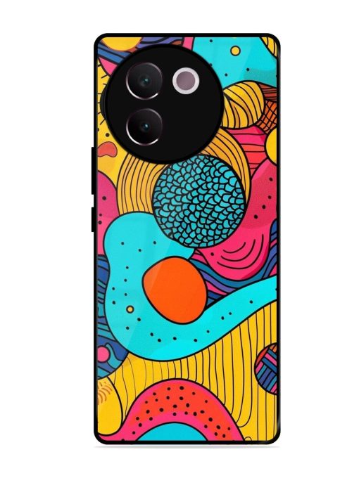 Psychedelic Patterns Glossy Soft Edge Case for Vivo V30E (5G)