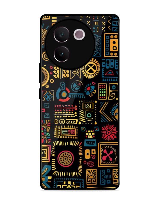 Tribal Tapestry Glossy Soft Edge Case for Vivo V30E (5G)