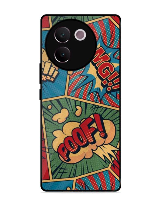 Comic Book Chaos Glossy Soft Edge Case for Vivo V30E (5G) Chachhi