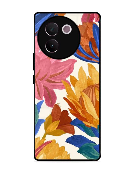 Blooming Tapestry Glossy Soft Edge Case for Vivo V30E (5G) Chachhi