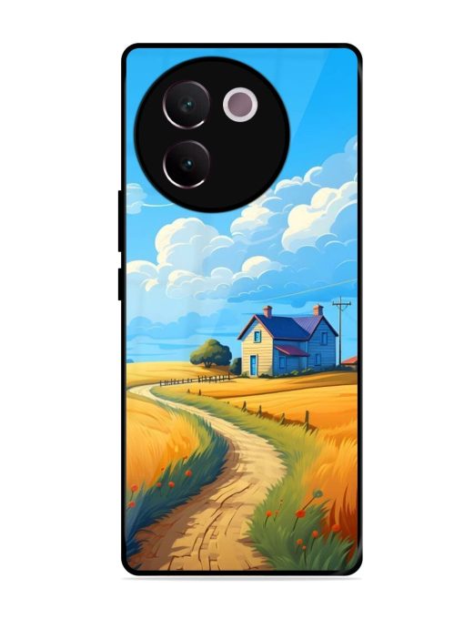 Countryside Cottage Glossy Soft Edge Case for Vivo V30E (5G) Chachhi