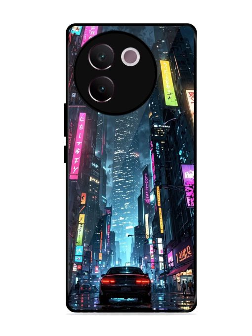 Neon Nightscape Glossy Soft Edge Case for Vivo V30E (5G) Chachhi