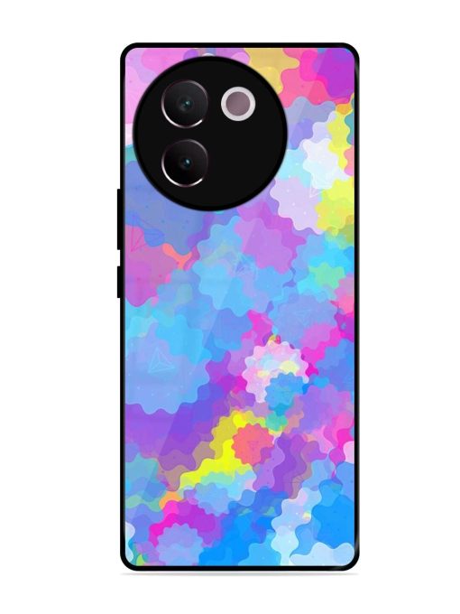 Psychedelic Cloud Burst Glossy Soft Edge Case for Vivo V30E (5G)