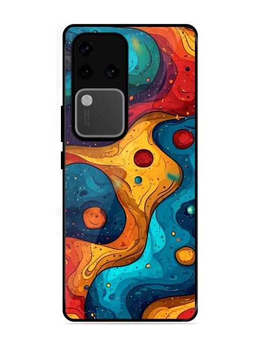 Cosmic Swirl Glossy Soft Edge Case for Vivo V30 Pro (5G) Chachhi