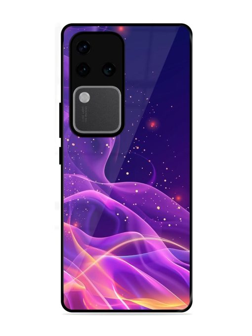 Cosmic Currents Glossy Soft Edge Case for Vivo V30 Pro (5G) Chachhi