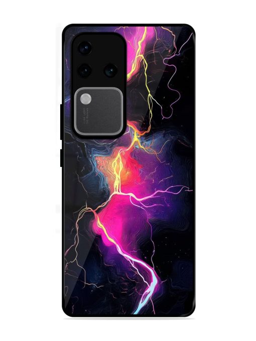 Electric Dreams Glossy Soft Edge Case for Vivo V30 Pro (5G) Chachhi