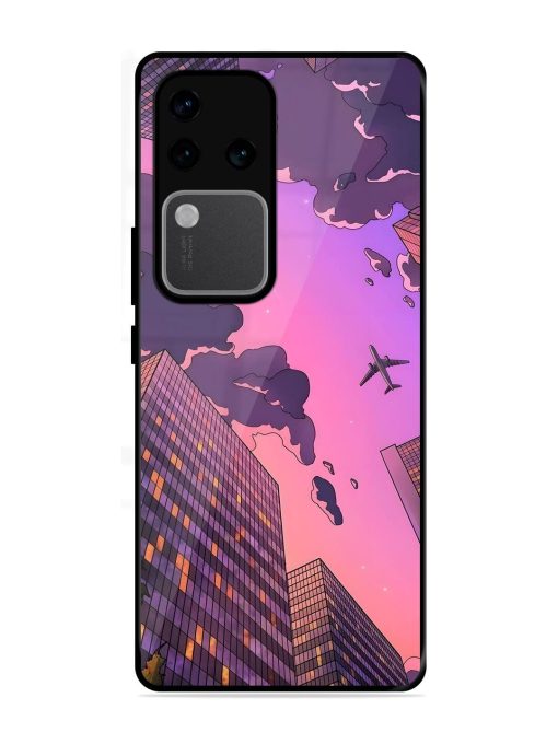 Urban Twilight Glossy Soft Edge Case for Vivo V30 Pro (5G) Chachhi