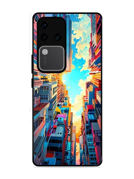 Skyward City Glossy Soft Edge Case for Vivo V30 Pro (5G) Chachhi