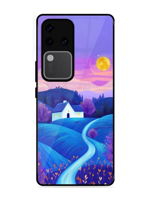 Moonlit Meadow Glossy Soft Edge Case for Vivo V30 Pro (5G) Chachhi