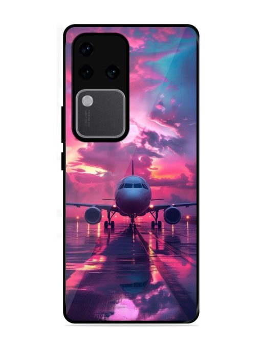 Neon Runway Glossy Soft Edge Case for Vivo V30 Pro (5G) Chachhi