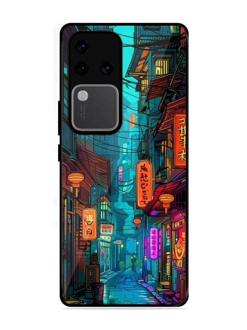 Neon Nightscape Glossy Soft Edge Case for Vivo V30 Pro (5G) Chachhi