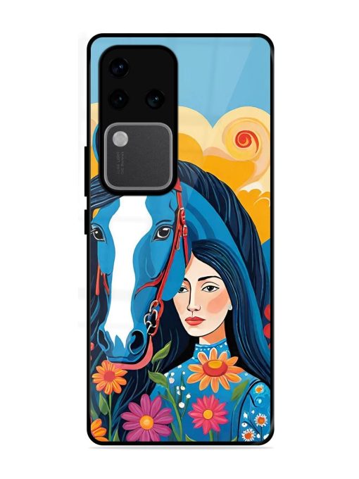 Equine Enchantment Glossy Soft Edge Case for Vivo V30 Pro (5G) Chachhi