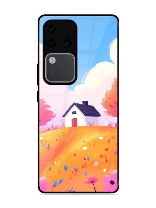 Hilltop Haven Glossy Soft Edge Case for Vivo V30 Pro (5G) Chachhi