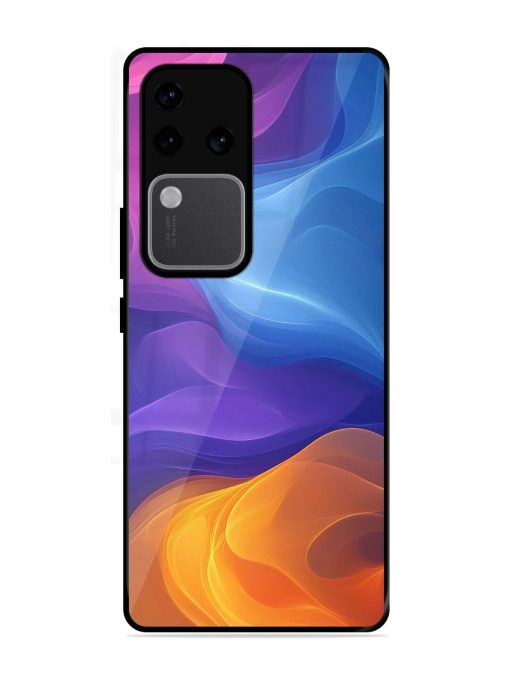 Cosmic Currents Glossy Soft Edge Case for Vivo V30 Pro (5G) Chachhi