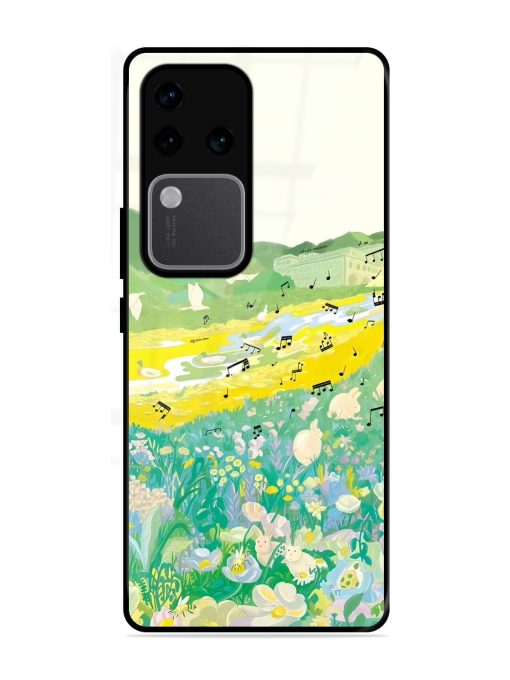 Melody In Bloom Glossy Soft Edge Case for Vivo V30 Pro (5G) Chachhi