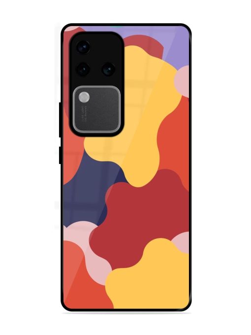 Gooey Color Chaos Glossy Soft Edge Case for Vivo V30 Pro (5G) Chachhi