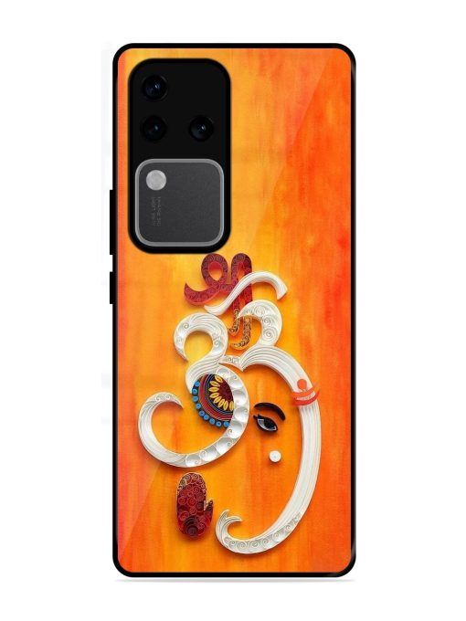 Ganesha In Quilling Art Glossy Soft Edge Case for Vivo V30 Pro (5G) Chachhi