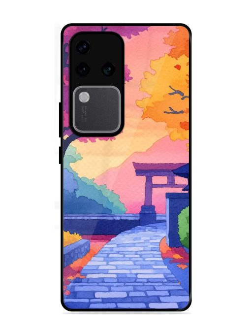 Autumnal Serenity Glossy Soft Edge Case for Vivo V30 Pro (5G) Chachhi