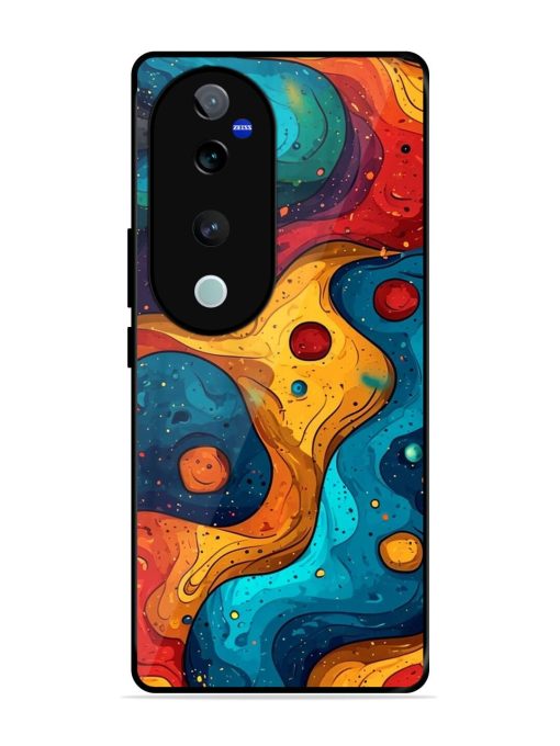 Cosmic Swirl Glossy Soft Edge Case for Vivo V40 (5G) Chachhi