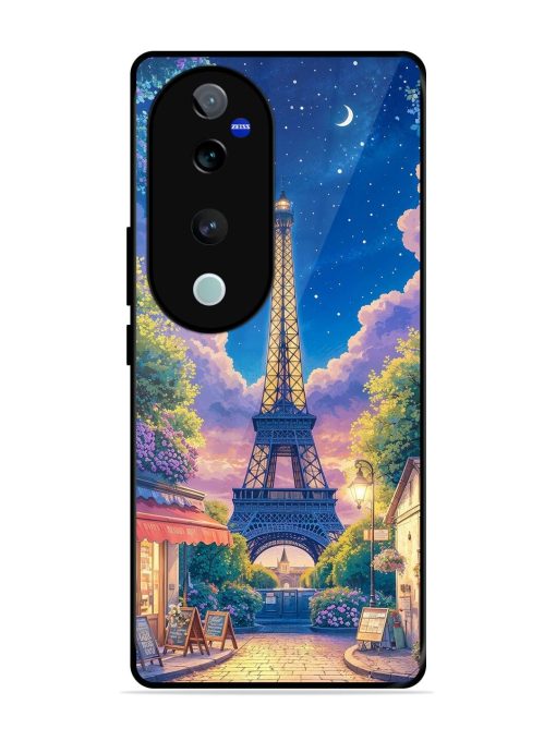 Twilight In Paris Glossy Soft Edge Case for Vivo V40 (5G) Chachhi