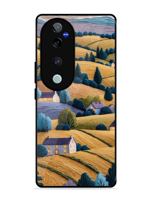 Rolling Hilltop Haven Glossy Soft Edge Case for Vivo V40 (5G) Chachhi