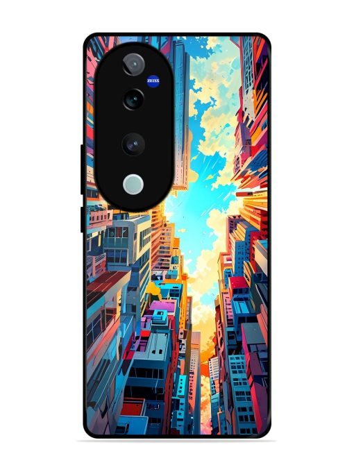 Skyward City Glossy Soft Edge Case for Vivo V40 (5G) Chachhi