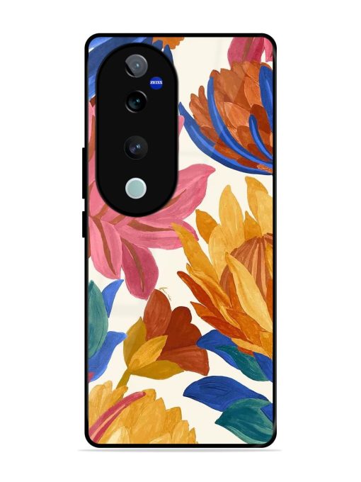 Blooming Tapestry Glossy Soft Edge Case for Vivo V40 (5G)