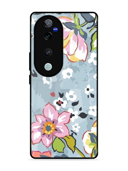 Floral Fantasy Glossy Soft Edge Case for Vivo V40 (5G) Chachhi