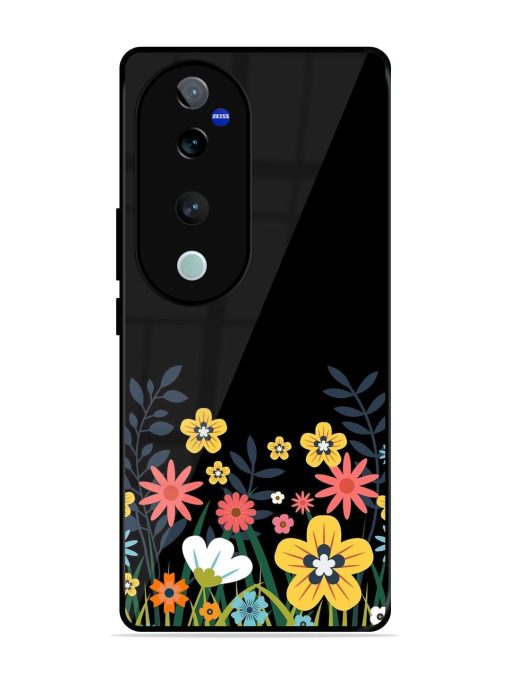 Floral Night Sky Glossy Soft Edge Case for Vivo V40 (5G) Chachhi