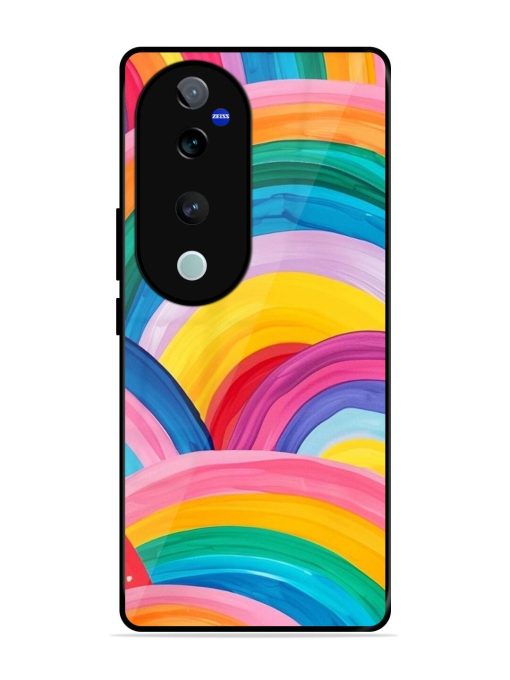 Rainbow Cascade Glossy Soft Edge Case for Vivo V40 (5G) Chachhi