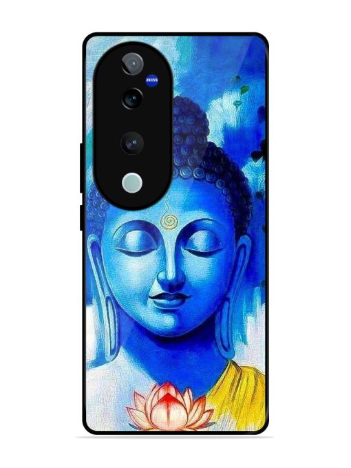 Serene Buddha With Lotus Glossy Soft Edge Case for Vivo V40 (5G) Chachhi