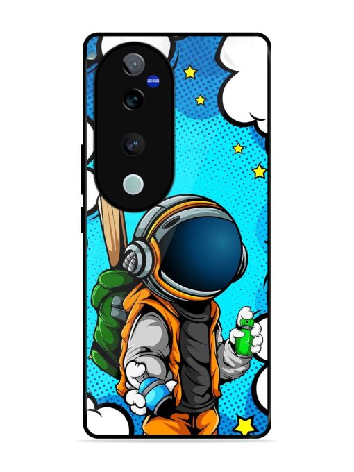 Space Graffiti Artist Glossy Soft Edge Case for Vivo V40 (5G) Chachhi