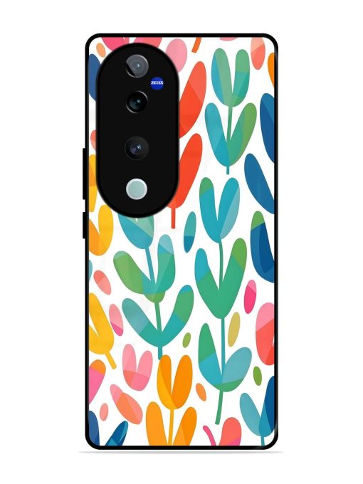 Rainbow Of Blooms Glossy Soft Edge Case for Vivo V40 (5G) Chachhi