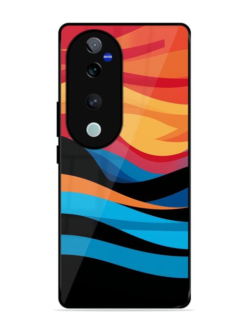 Blazing Currents Glossy Soft Edge Case for Vivo V40 Pro (5G) Chachhi