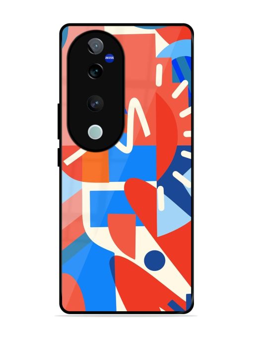 Abstract Harmony Glossy Soft Edge Case for Vivo V40 Pro (5G) Chachhi