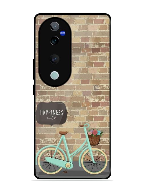 Pedaling Towards Happiness Glossy Soft Edge Case for Vivo V40 Pro (5G) Chachhi